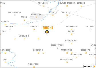 map of Borki