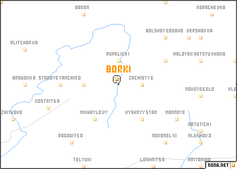 map of Borki