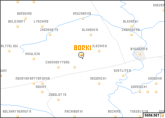 map of Borki