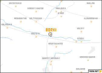 map of Borki