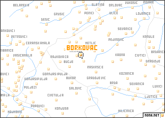 map of Borkovac