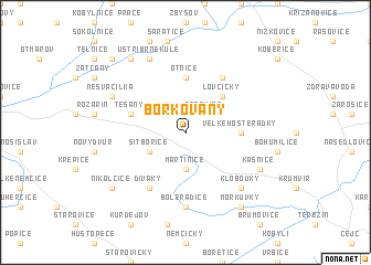 map of Borkovany