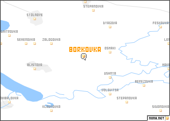 map of Borkovka