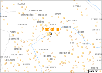 map of Borkovo