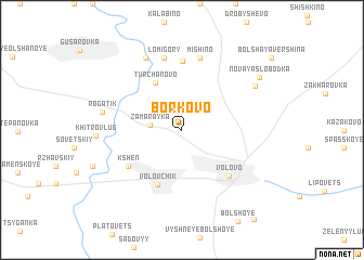 map of Borkovo