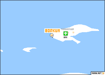 map of Borkum