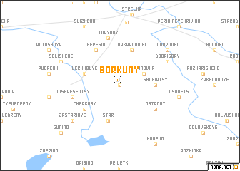 map of Borkuny