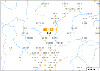 map of Borkwa