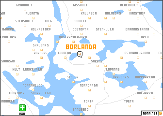 map of Borlanda
