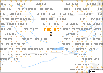 map of Börlas