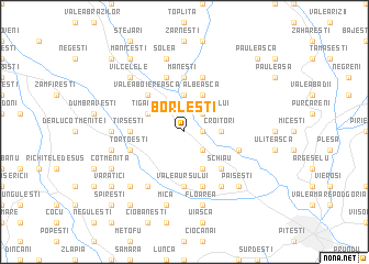 map of Borleşti