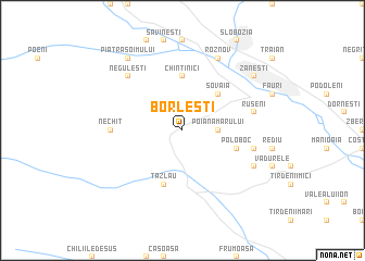 map of Borleşti