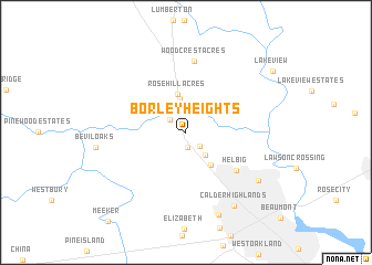 map of Bor-ley Heights