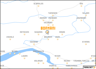 map of Bormaņi