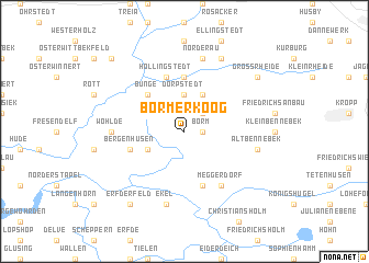 map of Börmerkoog