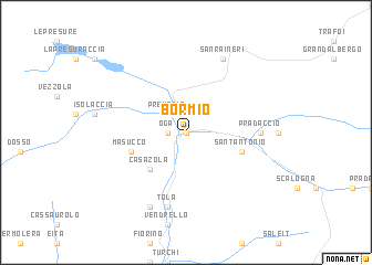 map of Bormio