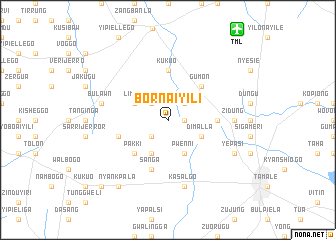 map of Bornaiyili