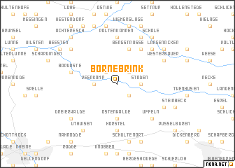 map of Börnebrink