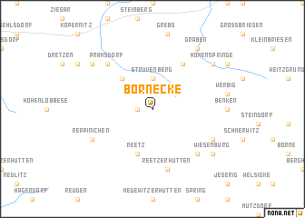 map of Börnecke