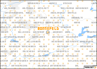 map of Bornefeld