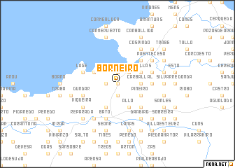 map of Borneiro