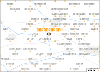 map of Bornerbroek