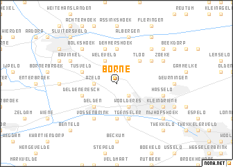 map of Borne