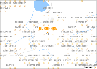 map of Bornhake