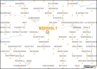 map of Bornholt