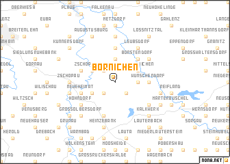 map of Börnichen