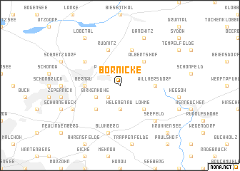 map of Börnicke