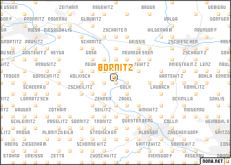 map of Bornitz