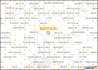 map of Bornival