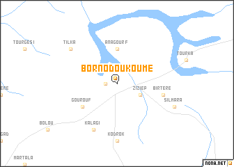 map of Bornodoukoumé
