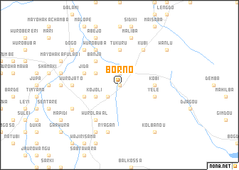 map of Borno
