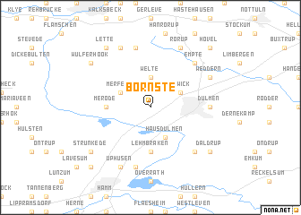 map of Börnste