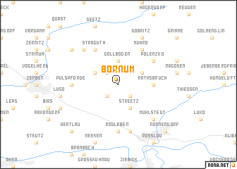 map of Bornum