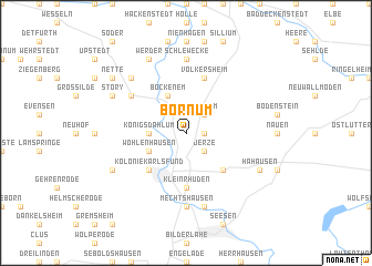 map of Bornum