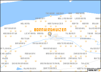 map of Bornwirdhuizen