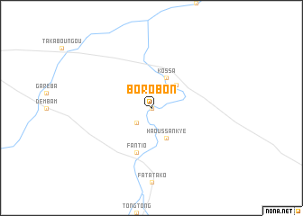 map of Borobon