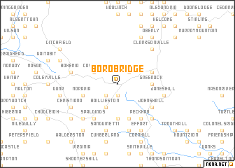 map of Borobridge