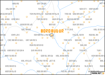 map of Borobudur