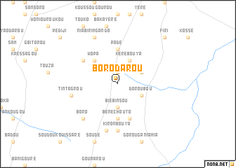 map of Borodarou