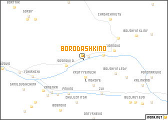map of Borodashkino