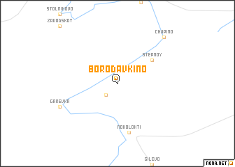 map of Borodavkino