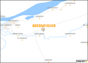 map of Borodayevka