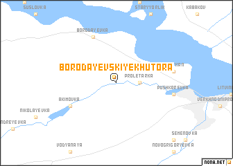 map of Borodayevskiye Khutora