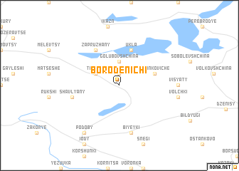 map of Borodenichi