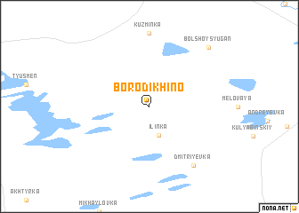 map of Borodikhino