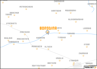 map of Borodina